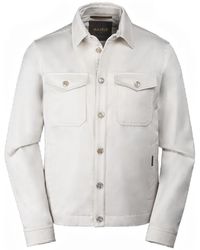 Moorer - Veste Boutonnée À Poches À Rabat - Lyst