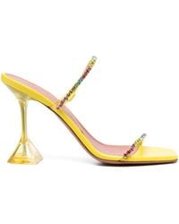 AMINA MUADDI - Gilda 95 Crystal-embellished Sandals - Lyst