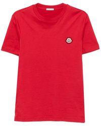 Moncler - Camiseta Con Parche Del Logo - Lyst