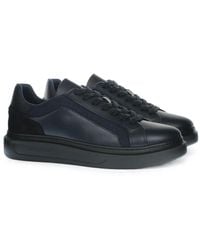 Harmont & Blaine - Logo-Tape Leather Sneakers - Lyst