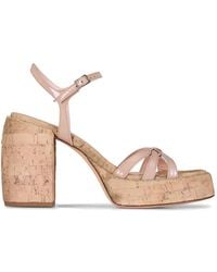 Agl Attilio Giusti Leombruni - Bow-Detail Block-Heel Sandals - Lyst
