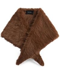 Simone Rocha - Embellished Faux-Fur Neckerchief - Lyst