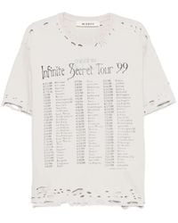 MISBHV - Tour 99 Distressed Print-Detail T-Shirt - Lyst