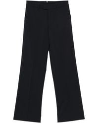 Berwich - Patrizia Pressed-Crease Wool Trousers - Lyst