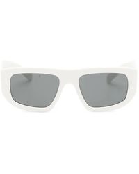 Prada - Symbole Sonnenbrille Mit Eckigem Gestell - Lyst