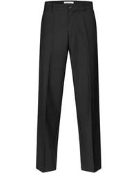 Samsøe & Samsøe - Pantalon En Laine À Coupe Droite - Lyst