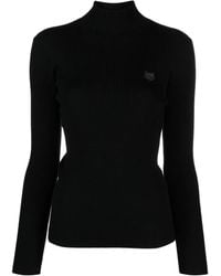 Maison Kitsuné - Jersey con cuello alto y motivo de zorro - Lyst