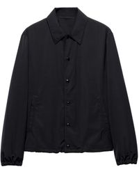 Prada - Drop-Shoulder Shirt Jacket - Lyst