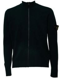 Stone Island - Cardigan En Laine - Lyst