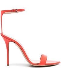Casadei - Scarlet Tiffany 100mm Patent Sandals - Lyst