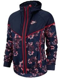 Nike - Floral-print Sportswear Jacket - Lyst