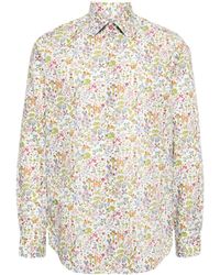 Paul Smith - Liberty Floral-print Organic Cotton Shirt - Lyst