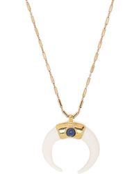 Isabel Marant - Horn & Stone Pendant Necklace - Lyst