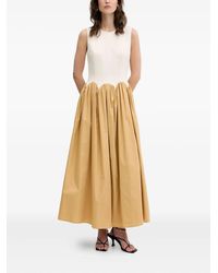 Never Fully Dressed - Monika Scalloped-Detail Midi Dress - Lyst