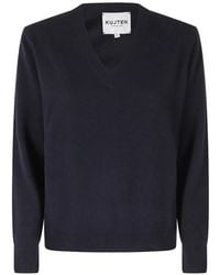Kujten - Lita V-Neck Cashmere Sweater - Lyst