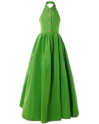 Carolina Herrera - Halterneck Maxi Dress - Lyst