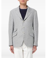 Brunello Cucinelli - Check-Pattern Tailored Jacket - Lyst