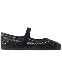 Tory Burch - Open-Weave Mary Jane Espadrilles - Lyst