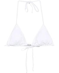DIESEL - Elettra-Dnm Tie Bikini Top - Lyst