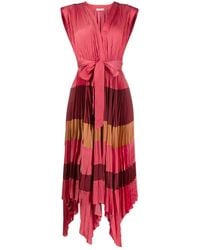 Ulla Johnson - Robe Plissée À Rayures - Lyst