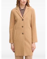 Ouí - Notched-Collar Button Coat - Lyst