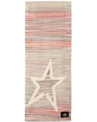 Perfect Moment - Wool-And-Mohair Pastel Striped Scarf - Lyst