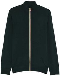 Paul Smith - Signature Stripe Zip Through Cardigan - Lyst