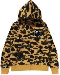 A Bathing Ape - Felpa Con Cappuccio Camo Ape Head - Lyst