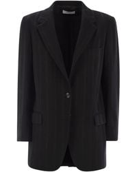 SAULINA - Antonia Flap-Pocket Single-Breasted Jacket - Lyst