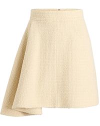 Patou - Falda asimétrica de tweed - Lyst