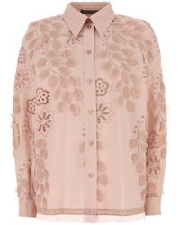 Alberta Ferretti - Chemise En Popeline - Lyst