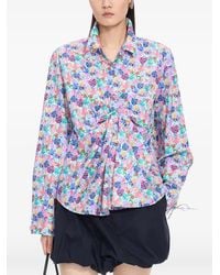JNBY - Gedrapeerde Blouse Met Print - Lyst