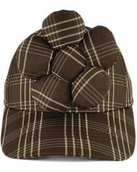 Walter Van Beirendonck - Check-Pattern Flower-Detail Baseball Cap - Lyst