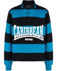 BOTTER - Logo-Intarsia Striped Polo Shirt - Lyst