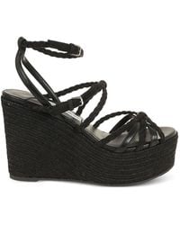 Jimmy Choo - Nyra Braided-Strap Platform Sandals - Lyst