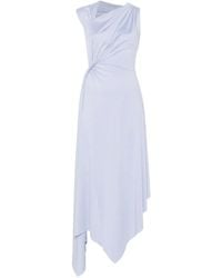 Victoria Beckham - Twisted Sleeveless Asymmetric Dress - Lyst
