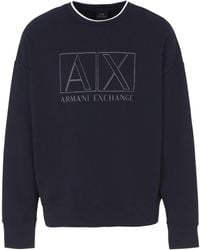 Armani Exchange - Sweat en coton à logo imprimé - Lyst