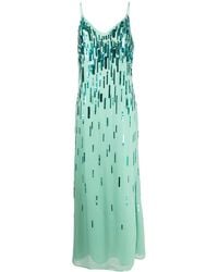 Amen - Sequin-Embellished V-Neck Gown - Lyst