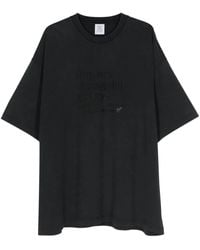 Vetements - T-Shirt Mit Slogan-Stickerei - Lyst