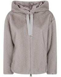 Herno - Hooded Faux-Fur Jacket - Lyst