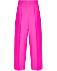 Valentino Garavani - Crepe Couture Tailored Trousers - Lyst
