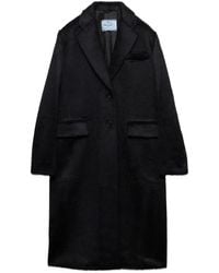 Prada - Abrigo Con Botones - Lyst
