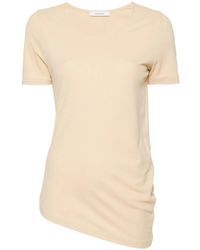 Lemaire - T-Shirt En Coton À Col Rond - Lyst