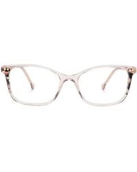 Carolina Herrera - Logo-Engraved Rectangle-Frame Glasses - Lyst