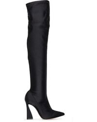 Gianvito Rossi - Curved Heel Over-The-Knee Boots - Lyst