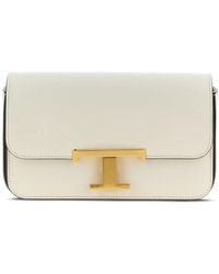 Tod's - T-Timeless Kleine Crossbodytas Met Omslag - Lyst