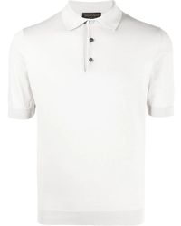 Dell'Oglio - Cotton Short-Sleeve Polo Shirt - Lyst