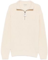 JW Anderson - Half-Zip Ribbed-Knit Sweater - Lyst