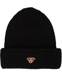 PELO FOUNDATION - Dog-Appliqué Beanie - Lyst