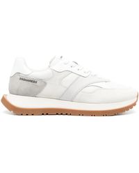 DSquared² - Colour-Block Panelled Leather Sneakers - Lyst